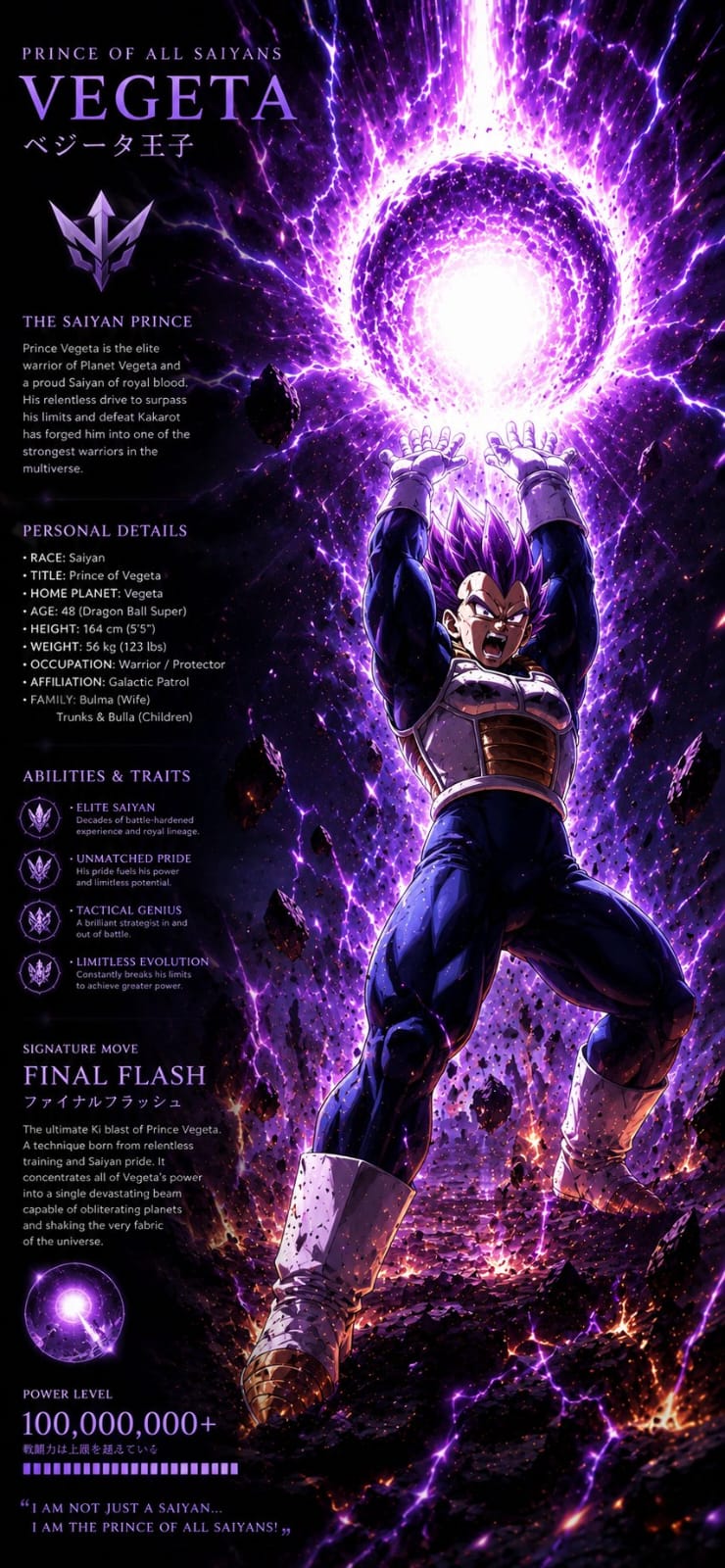 Vegeta — Final Flash
